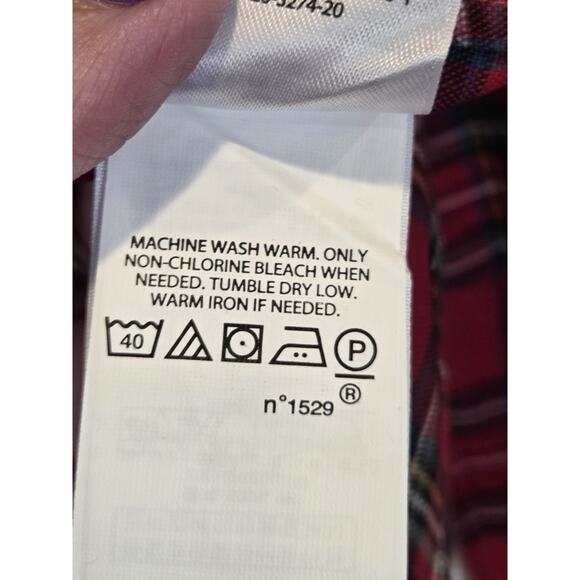 Ralph Lauren Shirt Men's Button Up Red Plaid Green Pony Classic Preppy | XL EUC - Picture 11 of 13